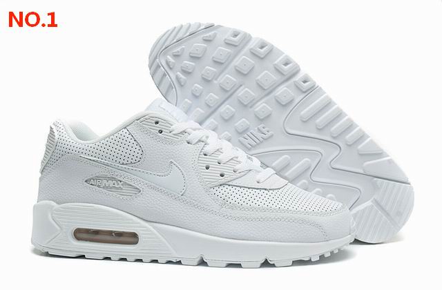 Nike Air Max 90 Men's Shoes White 4 Style-08 - Click Image to Close